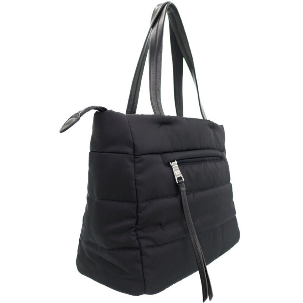 Prada Vela Shoulder Bag Black Tessuto Tote - Picture 1 of 9